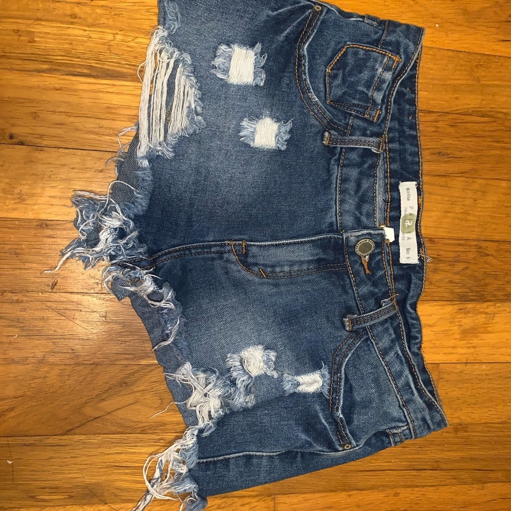 🧸❤️‍🔥Papaya Jean shorts, fringe bottoms